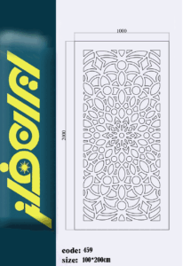 نقشه CNC برشلیزر درب