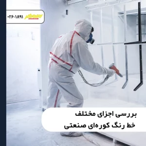 بررسی اجزای مختلف خط رنگ کوره‌ای صنعتی