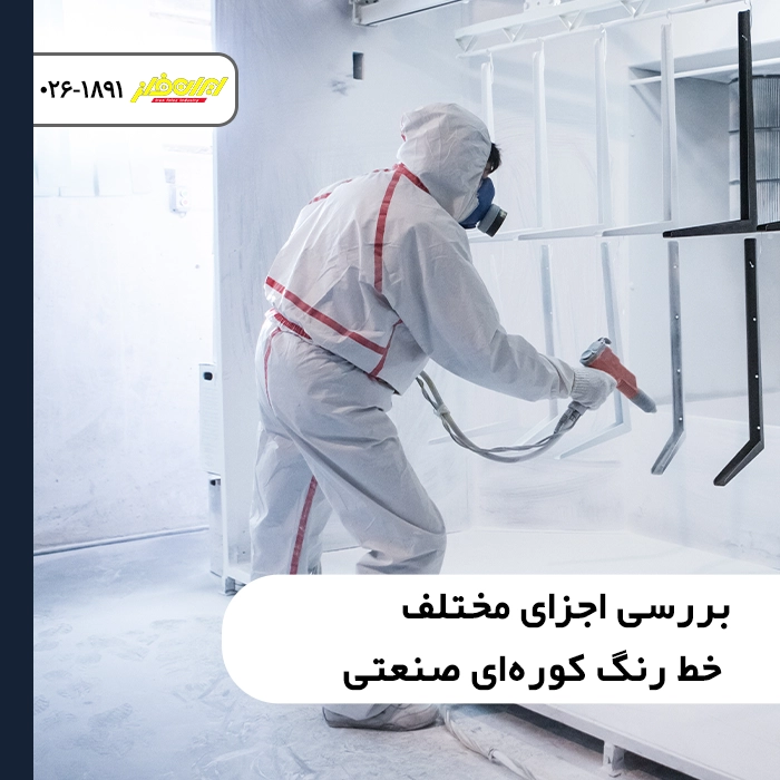 بررسی اجزای مختلف خط رنگ کوره‌ای صنعتی