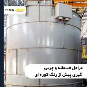 مراحل فسفاته و چربی گیری پیش از رنگ کوره ای در خط وان های غوطه وری صنعتی